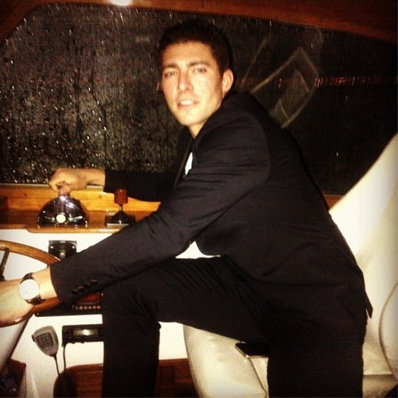 Joffrey Lupul in charge of the yacht without a licence